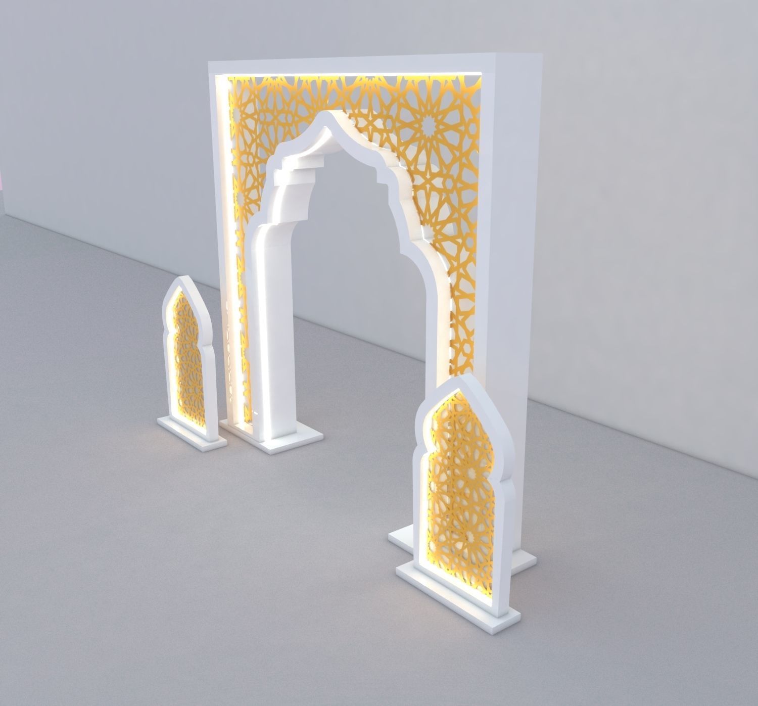 Islamic Gate 3D model_3