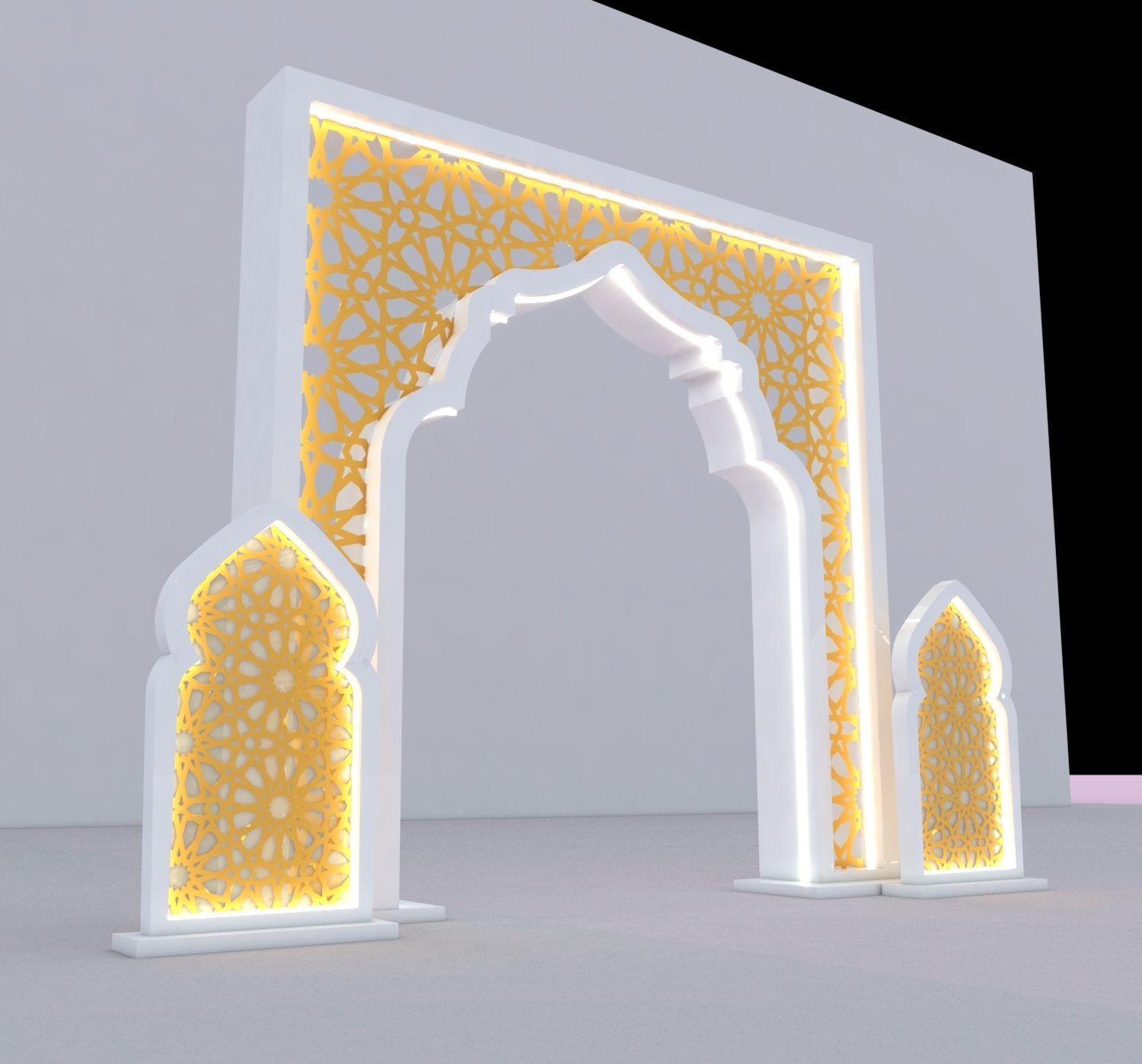 Islamic Gate 3D model_1