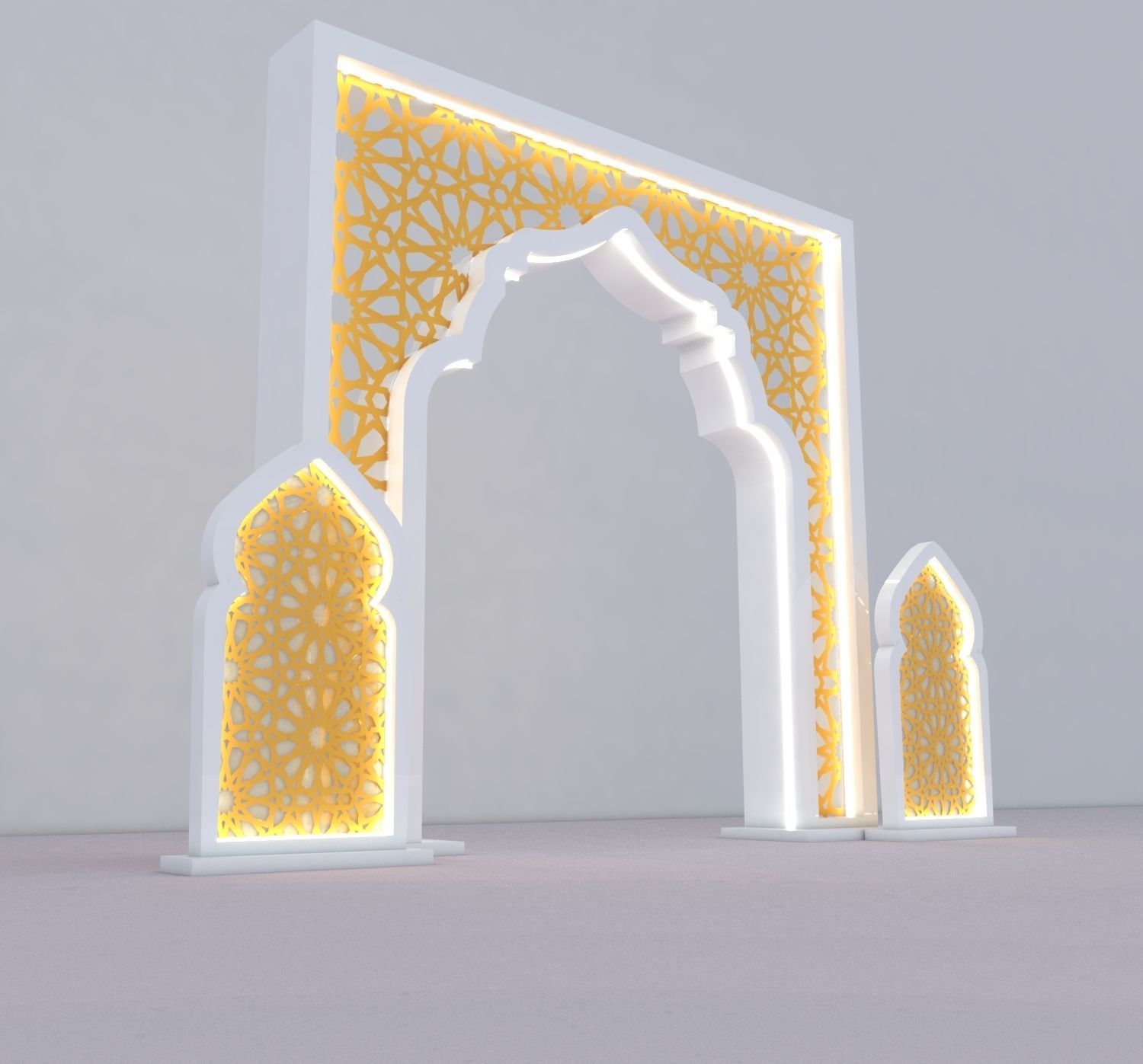 Islamic Gate 3D model_4