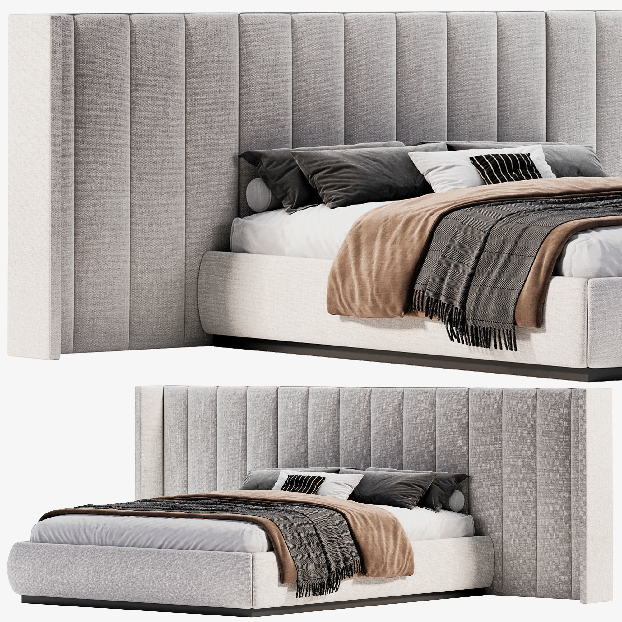 Provence Bed 3D model_1