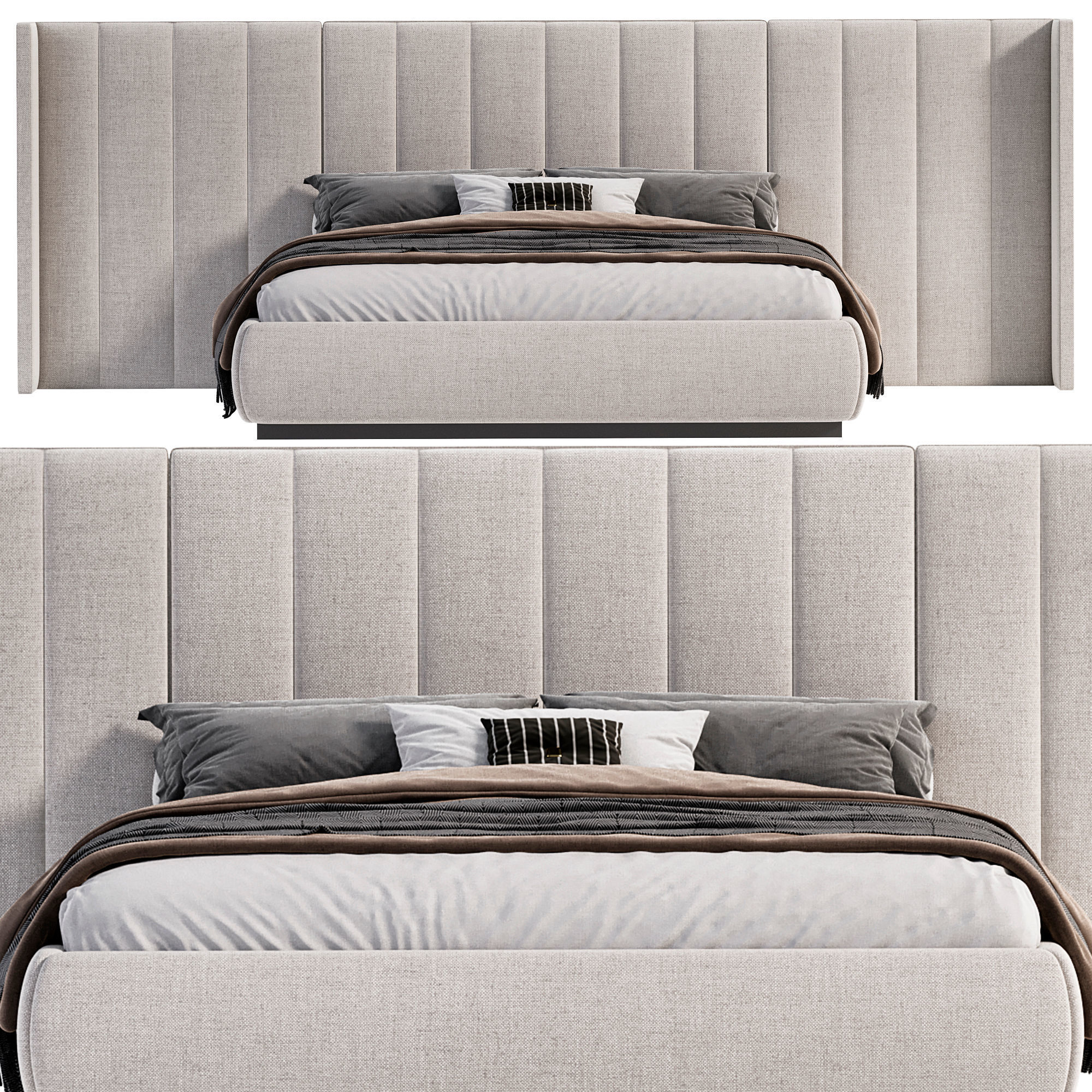 Provence Bed 3D model_3