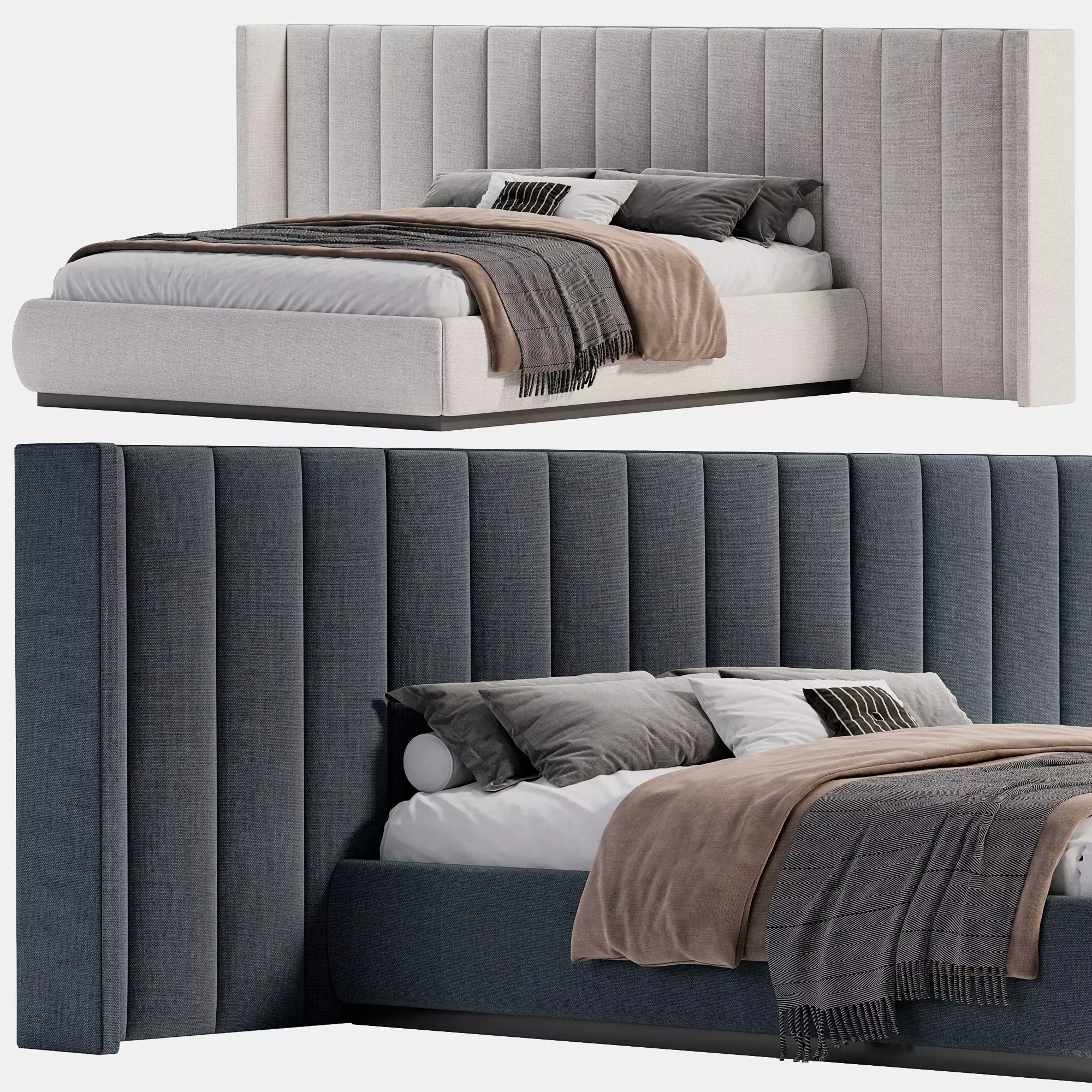 Provence Bed 3D model_0