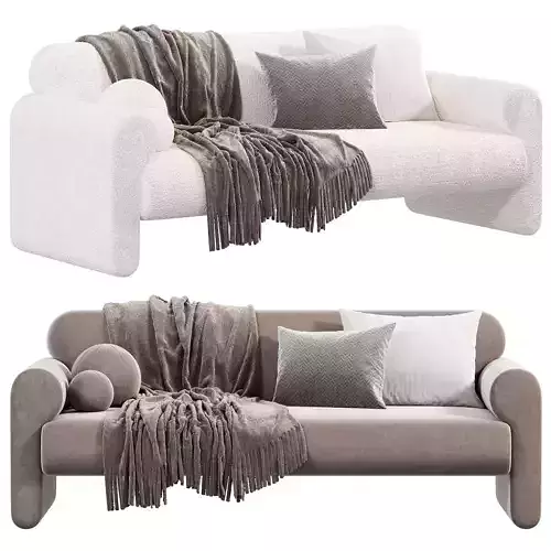 Gala Reverse Roll Arm Sofa by crateandbarrel