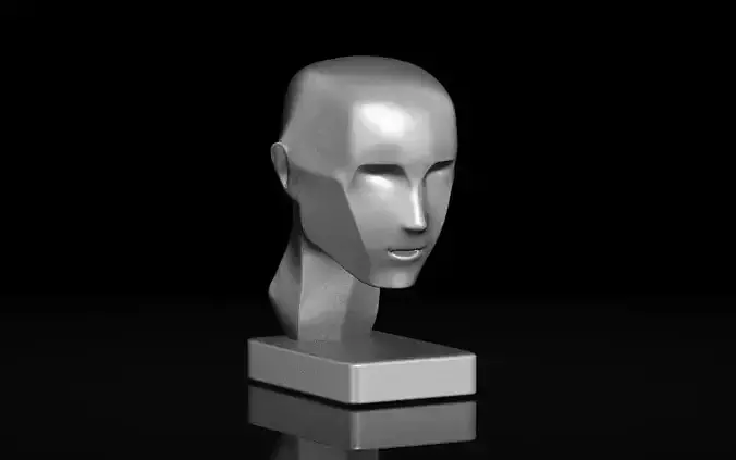 Conceptual head sculpture 02