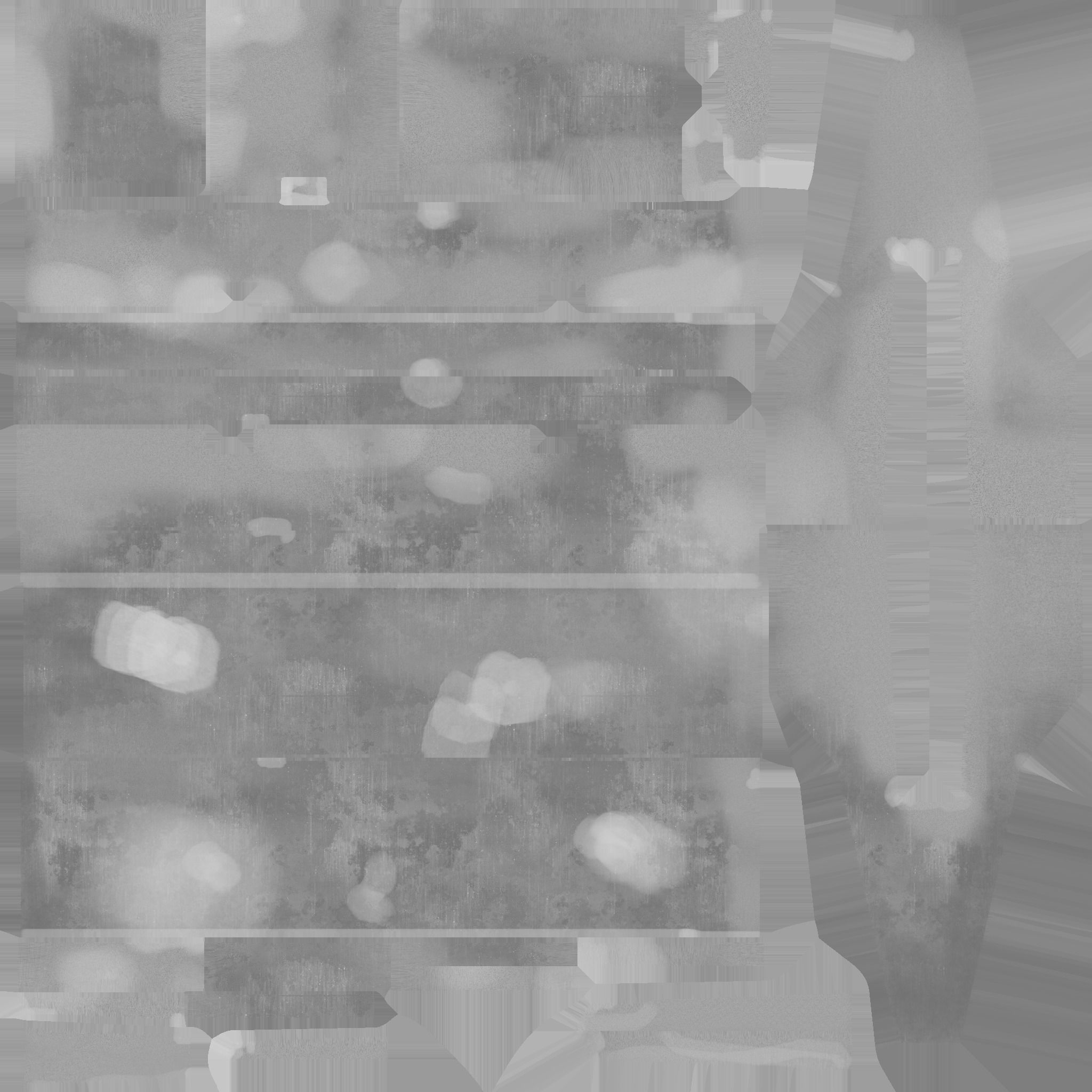 Concrete Barrier Set Low-poly 3D model_8