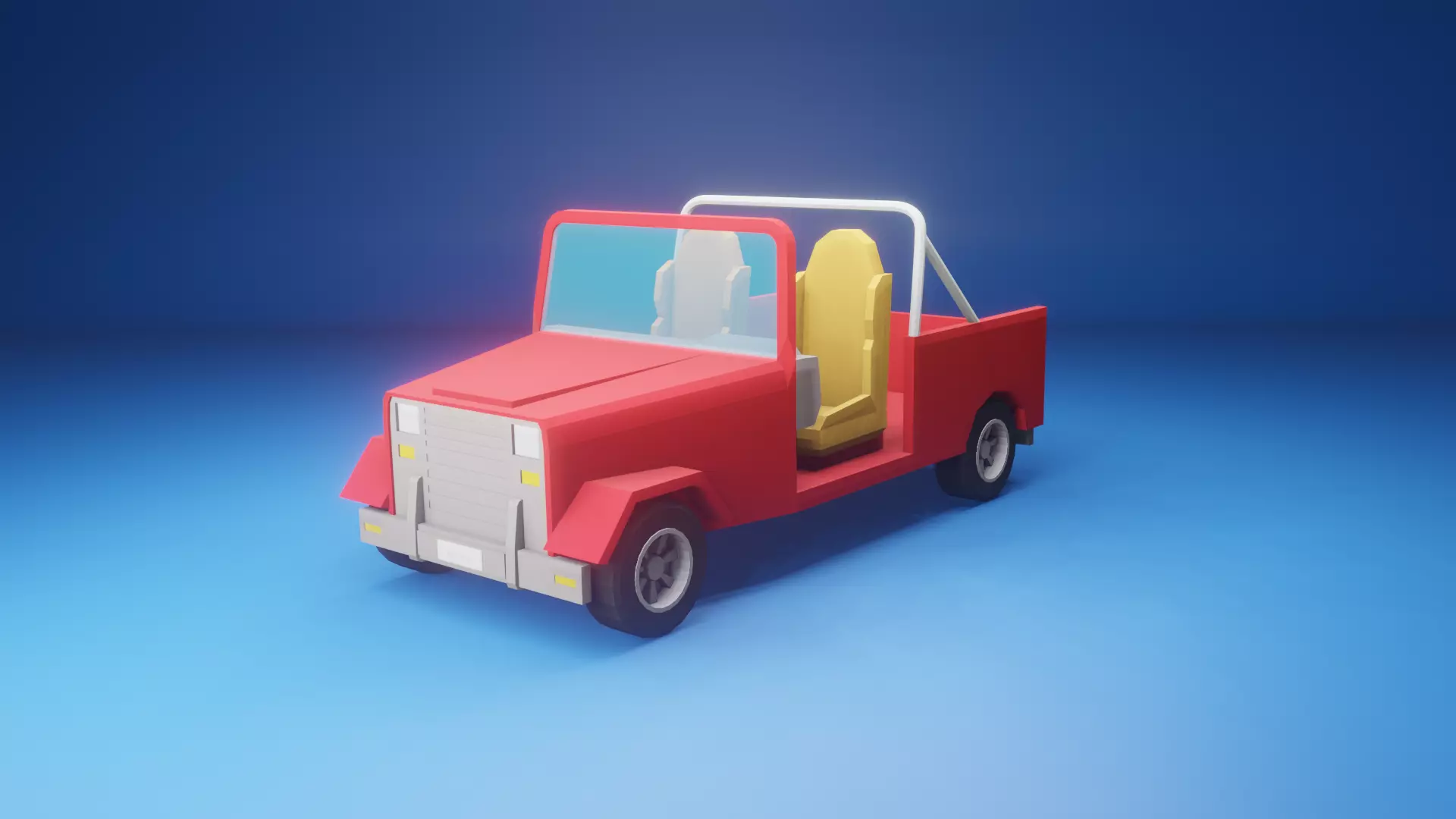 Low Poly Car Low-poly 3D model