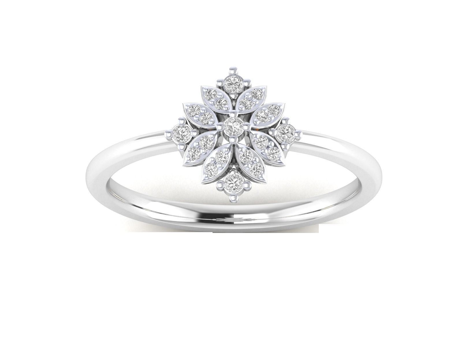 Women Wedding Engagement Ring STL OBJ FBX Renders Details 3D print model_17