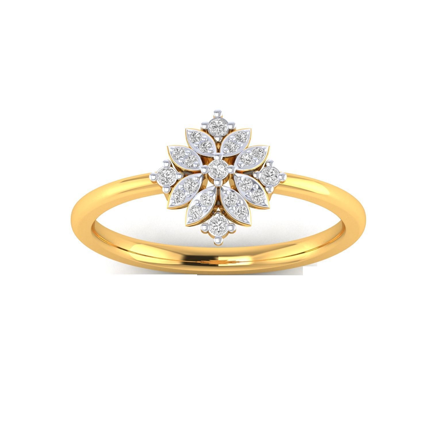 Women Wedding Engagement Ring STL OBJ FBX Renders Details 3D print model_15