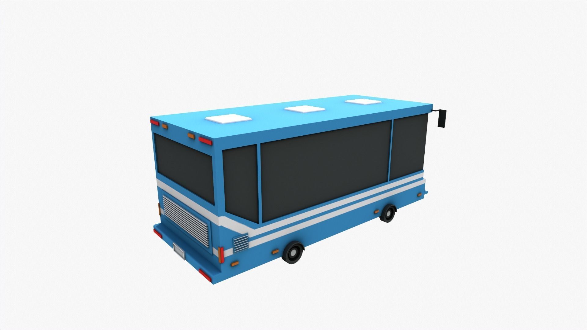 Lowpoly Bus Free low-poly 3D model_2