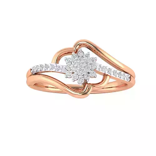 Women Star Ring STL OBJ FBX Renders Details 3D print model