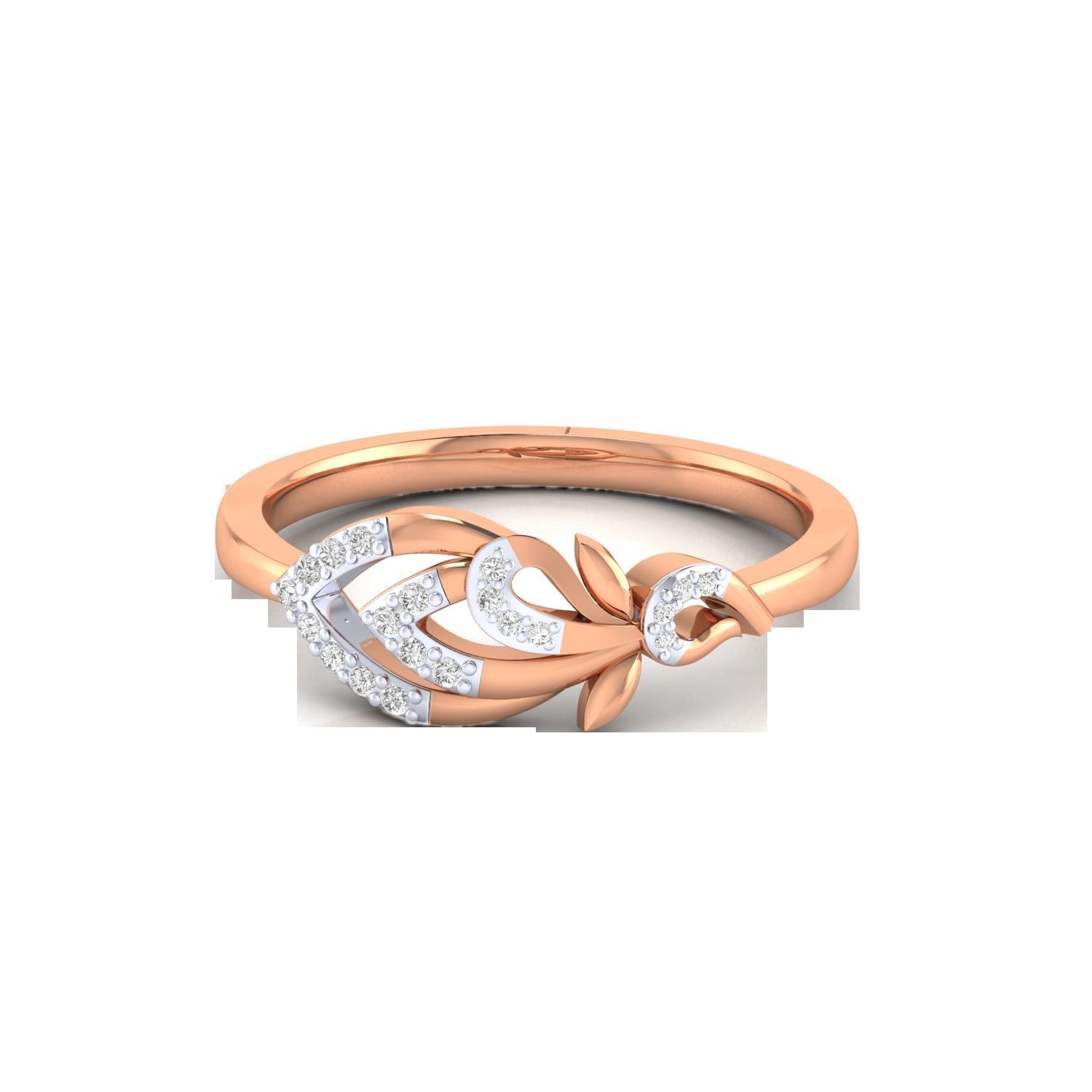 Women Wedding Engagement Ring STL OBJ FBX Renders Details 3D print model_7