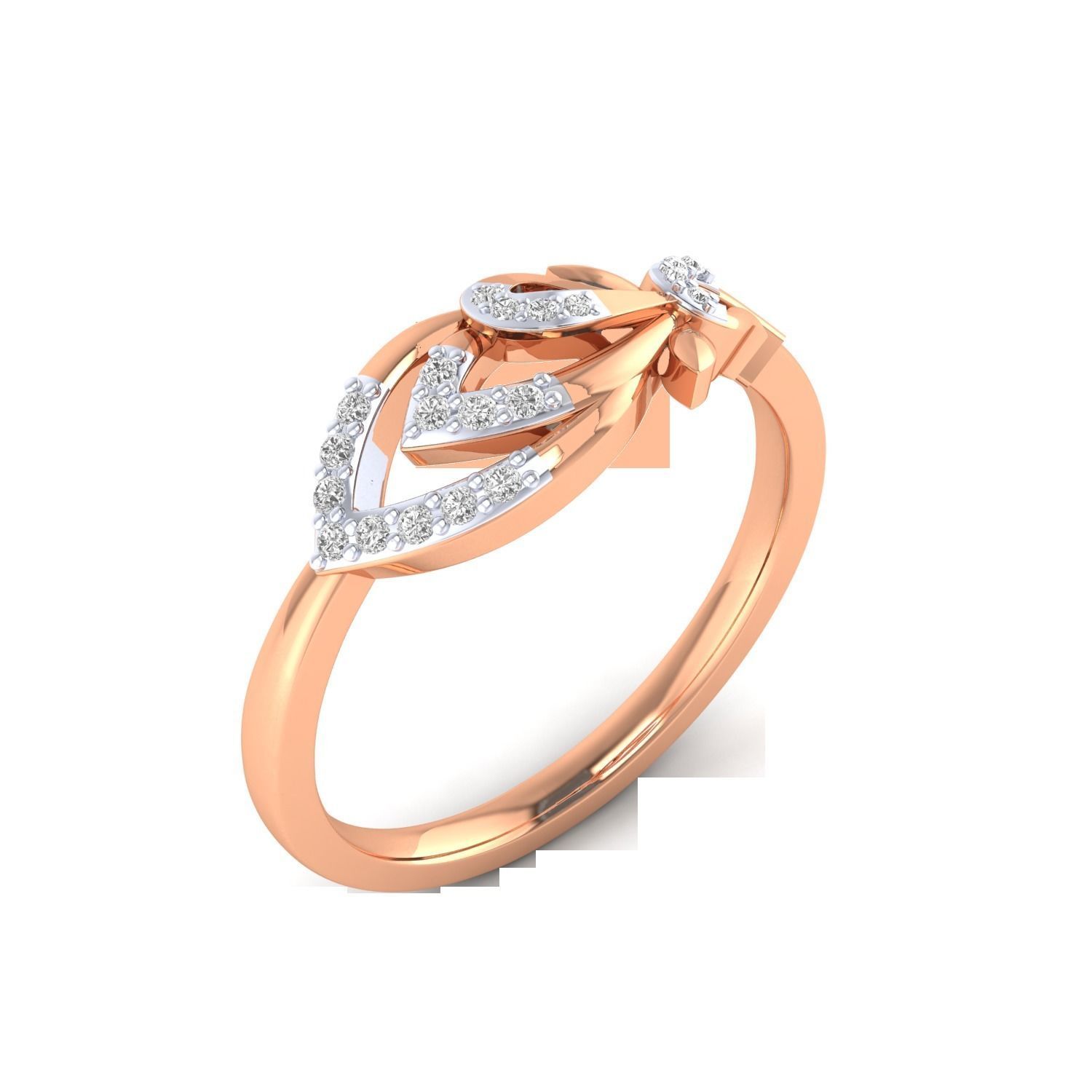 Women Wedding Engagement Ring STL OBJ FBX Renders Details 3D print model_15