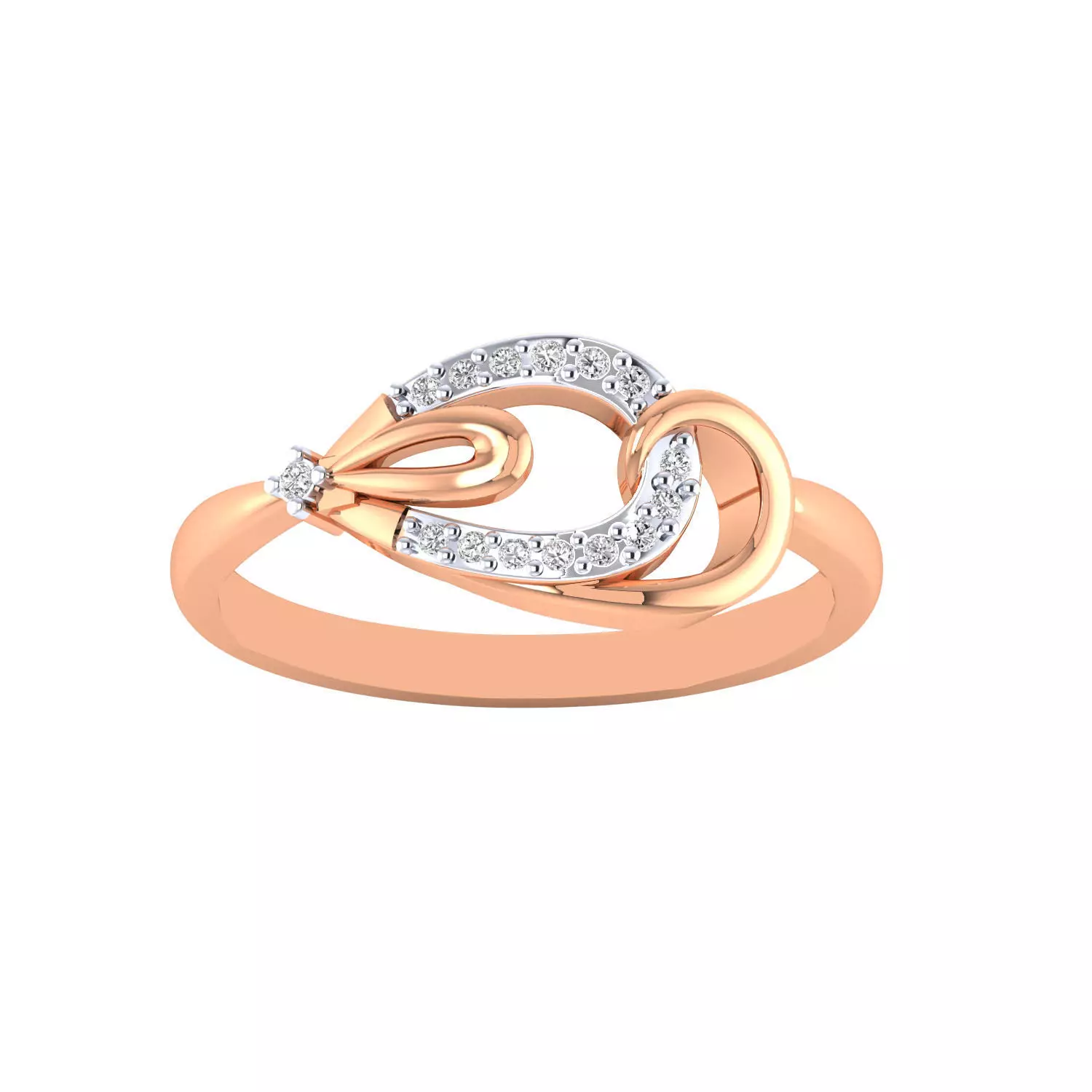 Women Wedding Engagement Ring STL OBJ FBX Renders Details 3D print model_0