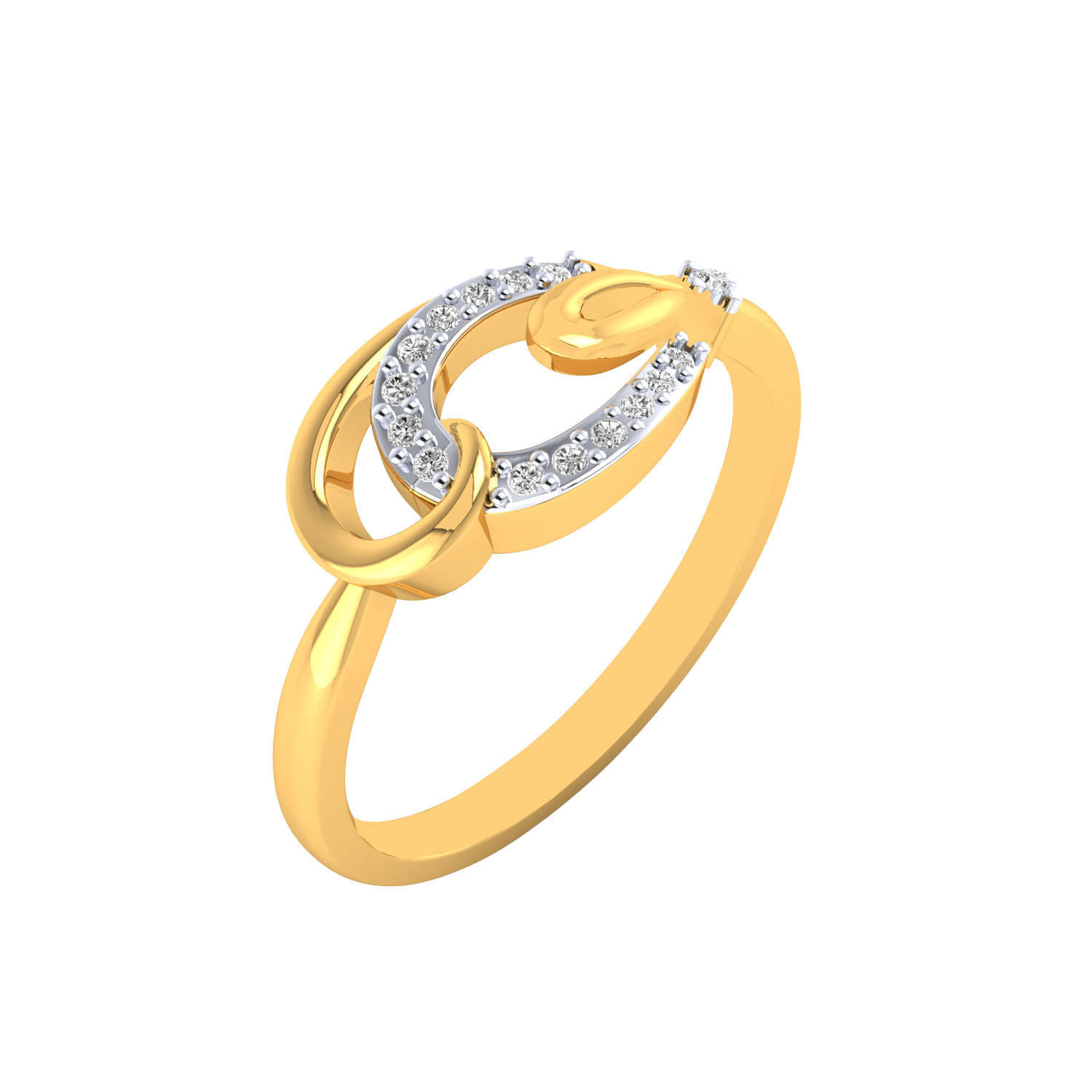Women Wedding Engagement Ring STL OBJ FBX Renders Details 3D print model_3