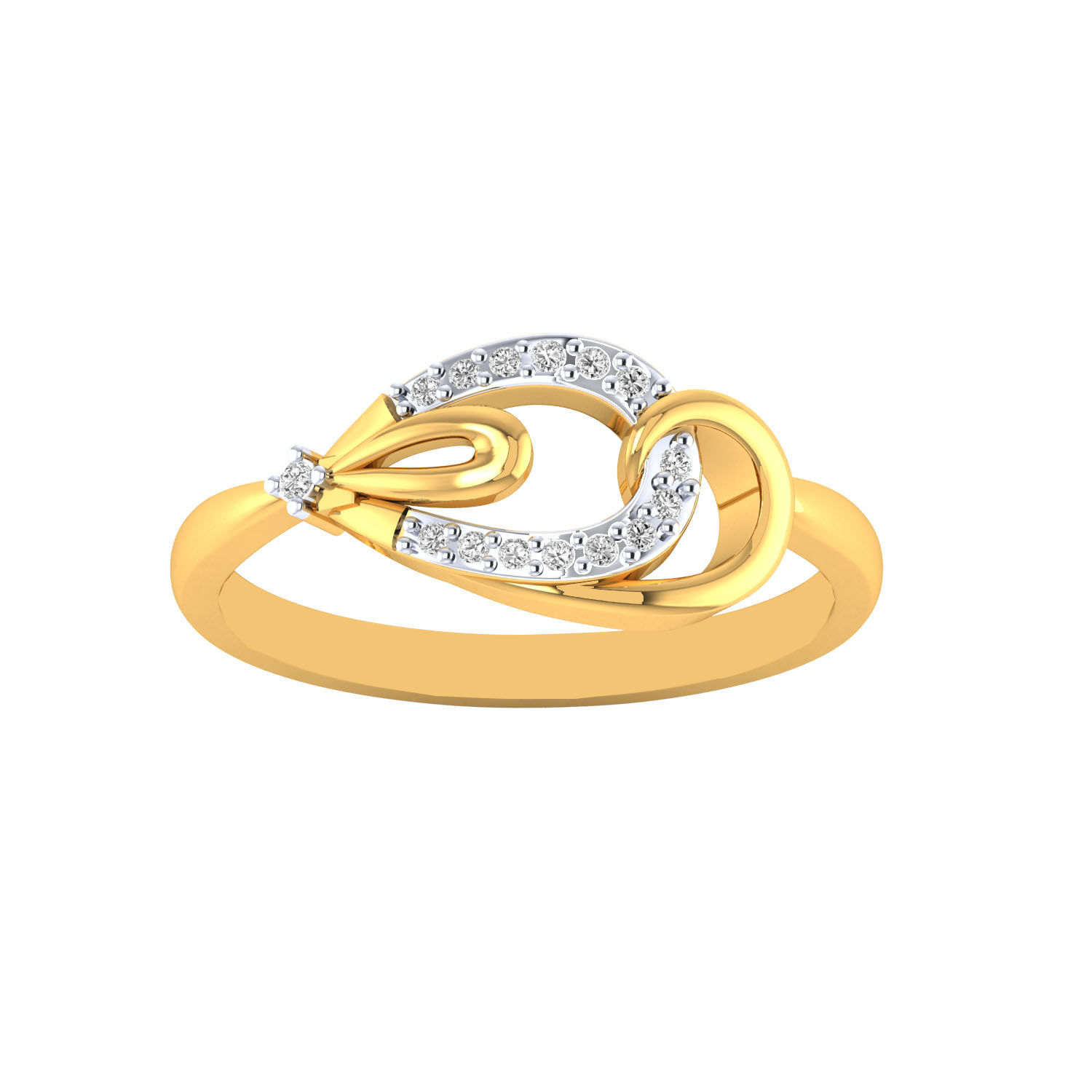 Women Wedding Engagement Ring STL OBJ FBX Renders Details 3D print model_11