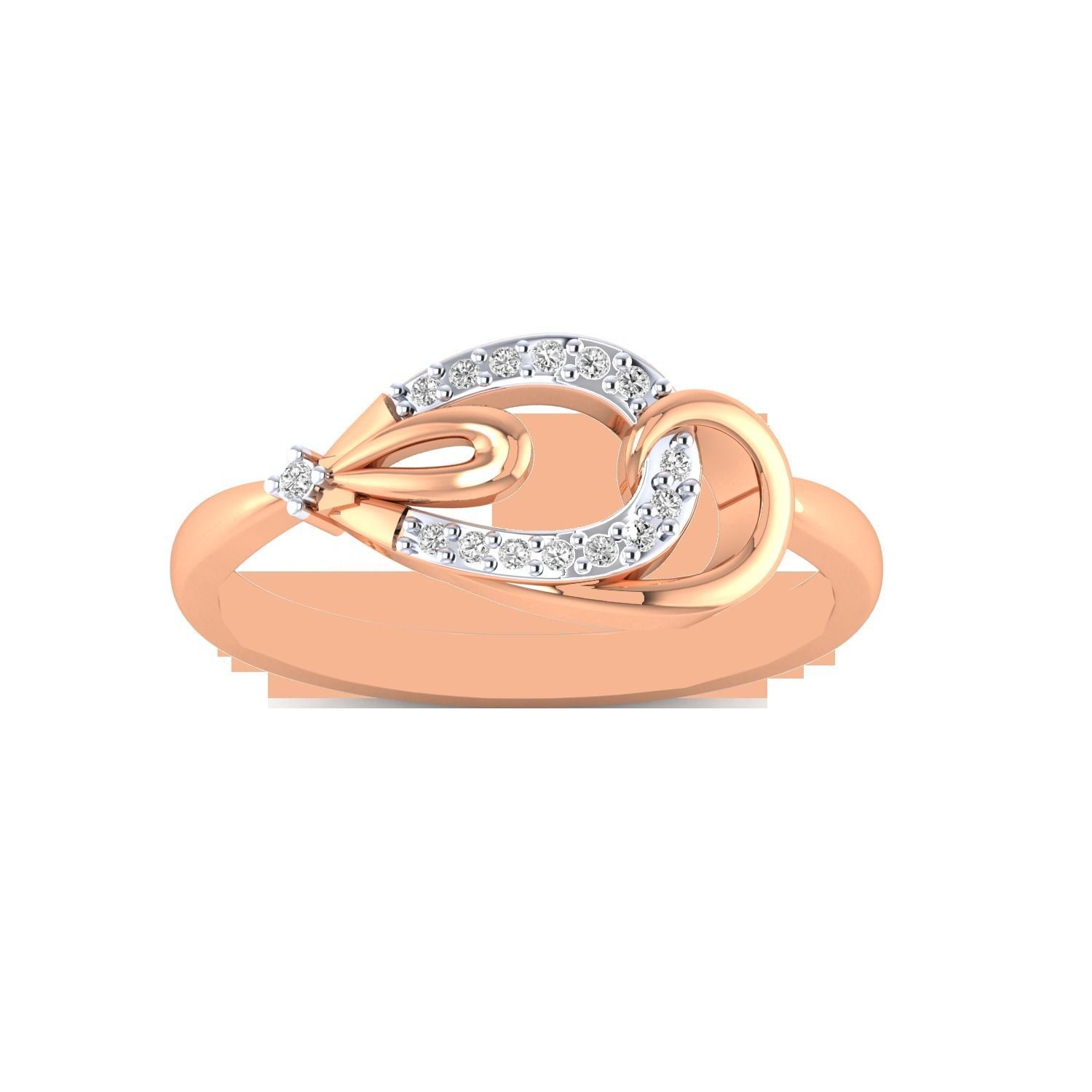 Women Wedding Engagement Ring STL OBJ FBX Renders Details 3D print model_13