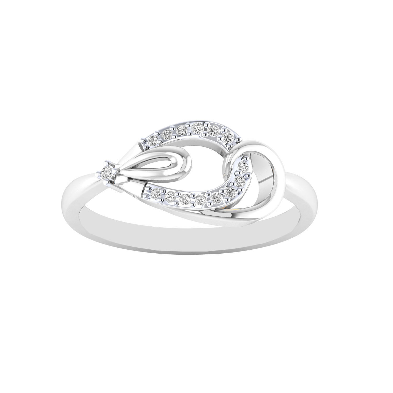 Women Wedding Engagement Ring STL OBJ FBX Renders Details 3D print model_18