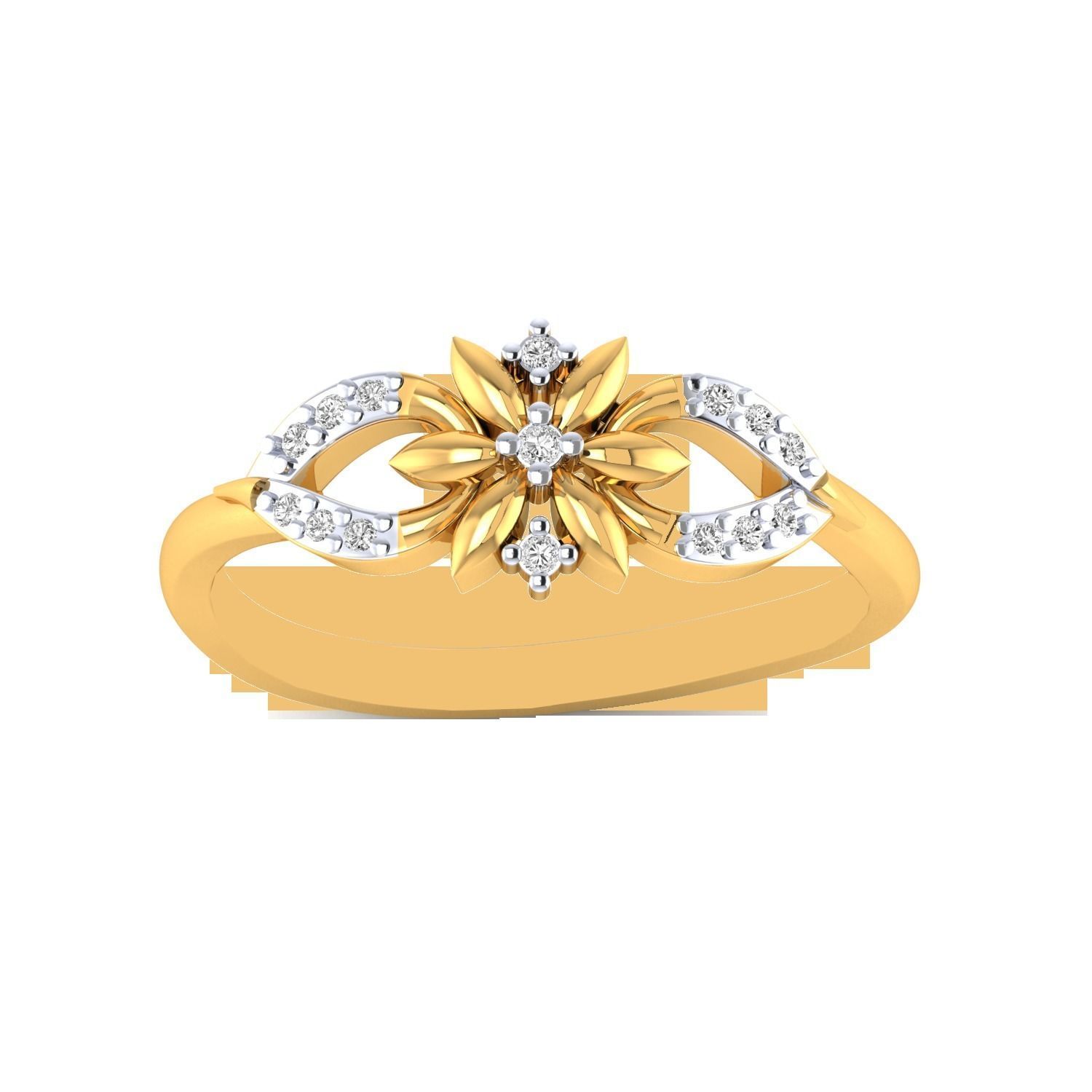 Women Wedding Engagement Ring STL OBJ FBX Renders Details 3D print model_10