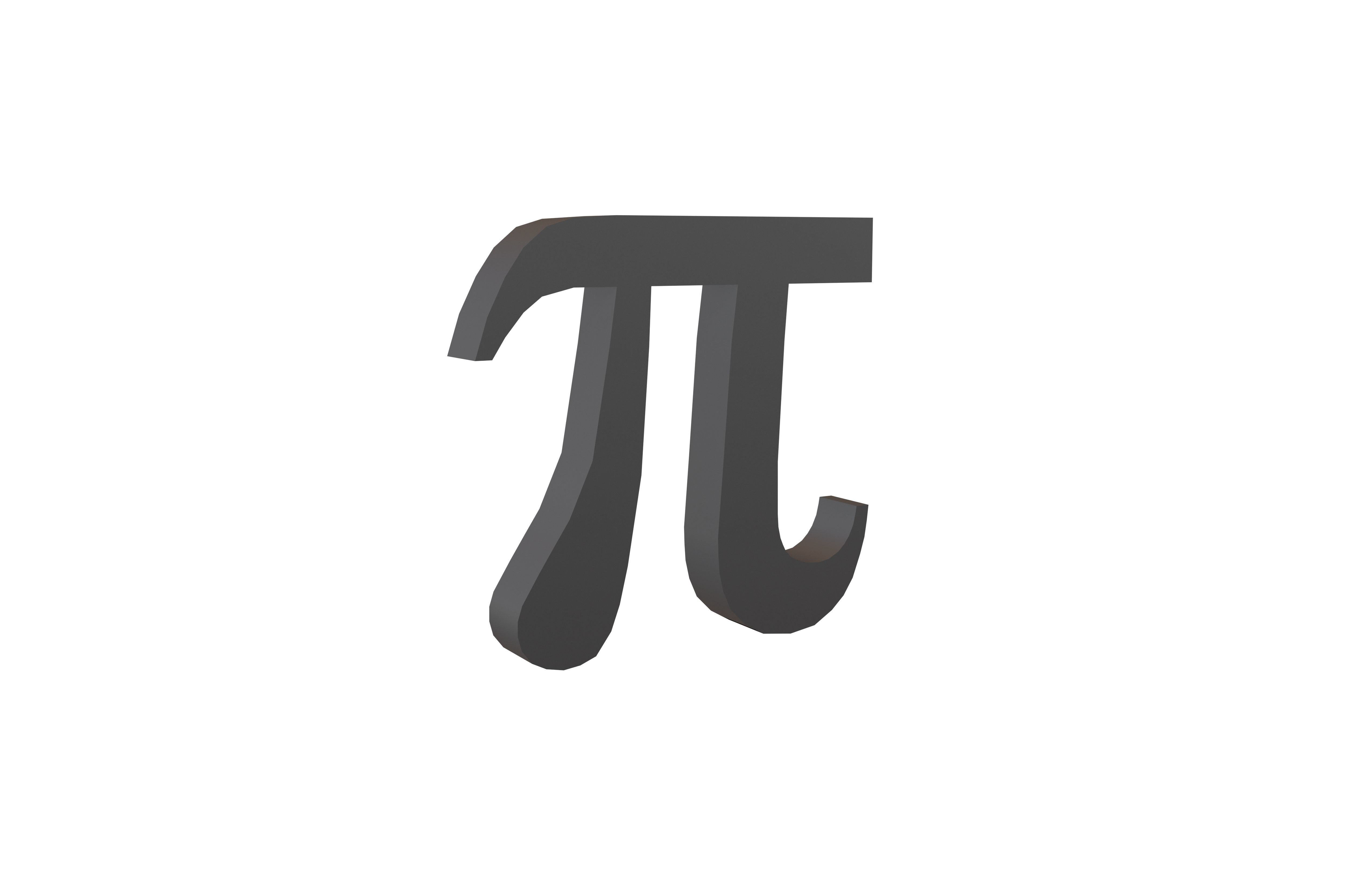 Pi Symbol V1 001 Low-poly 3D model_13