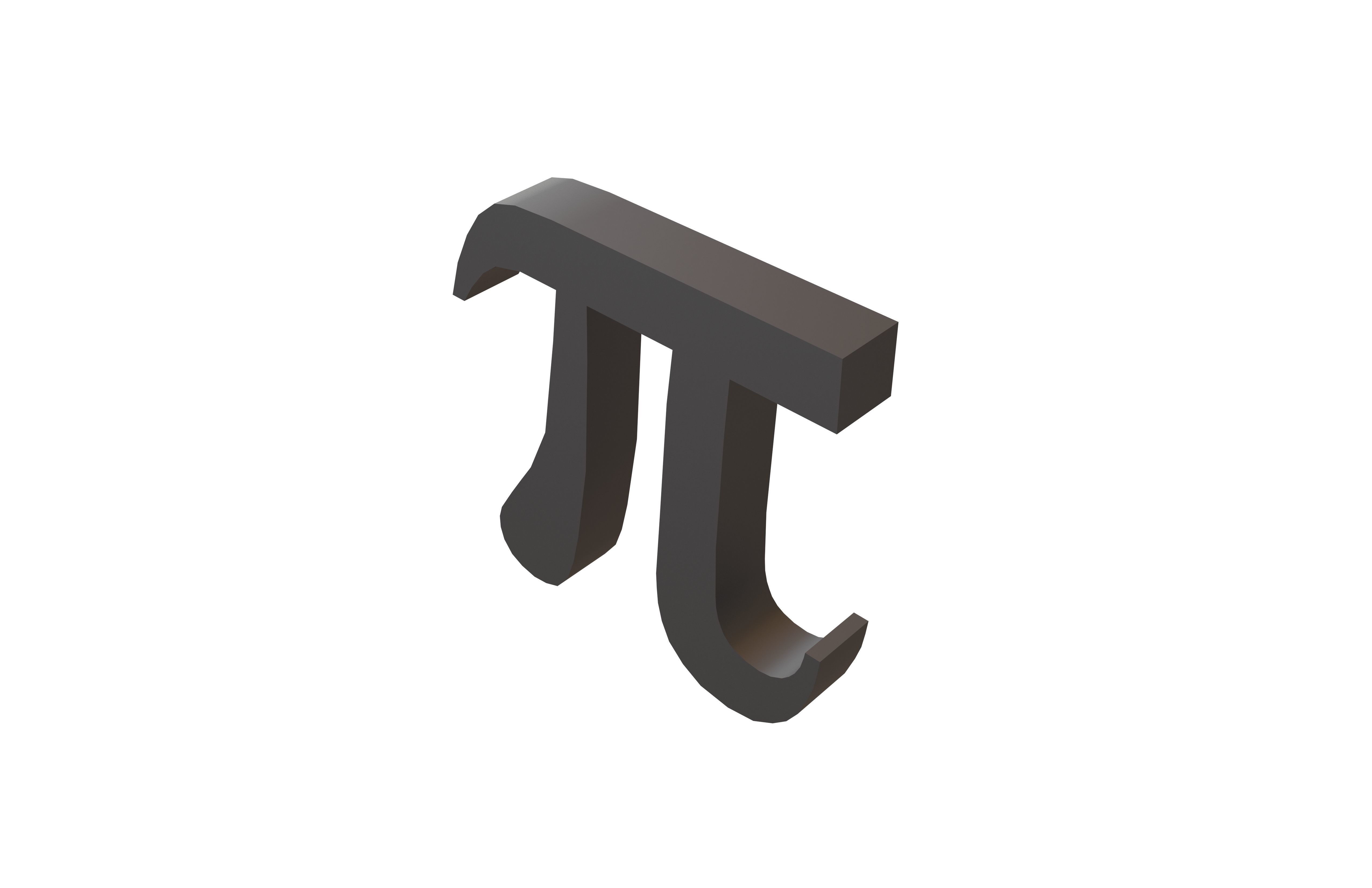 Pi Symbol V1 001 Low-poly 3D model_15