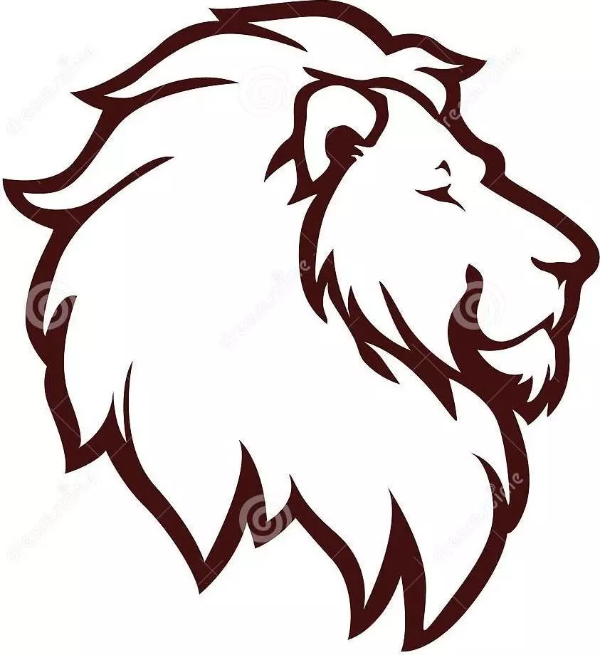 Lion face 3D print model_0