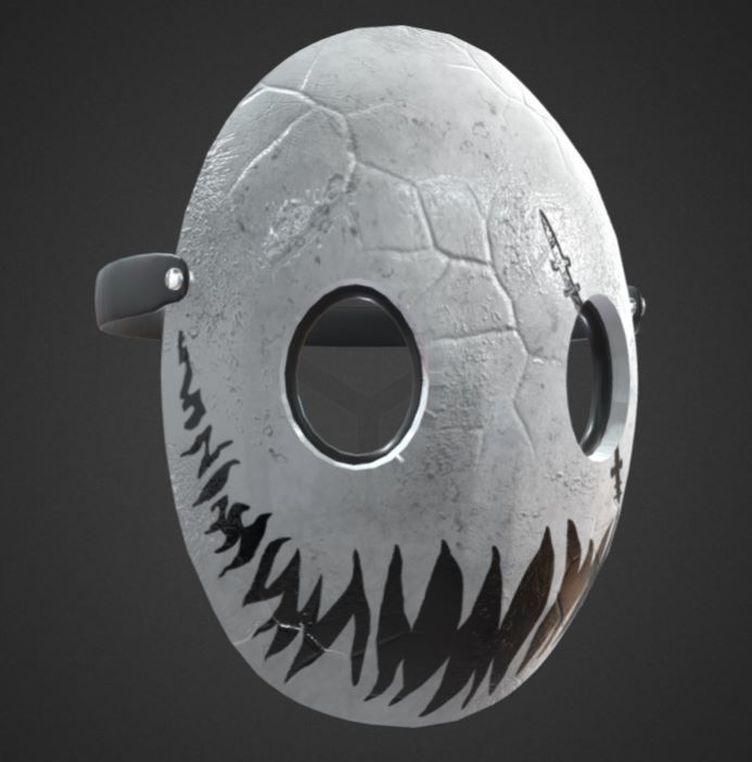 MASK LOW POLY - Game Ready model Low-poly 3D model_17