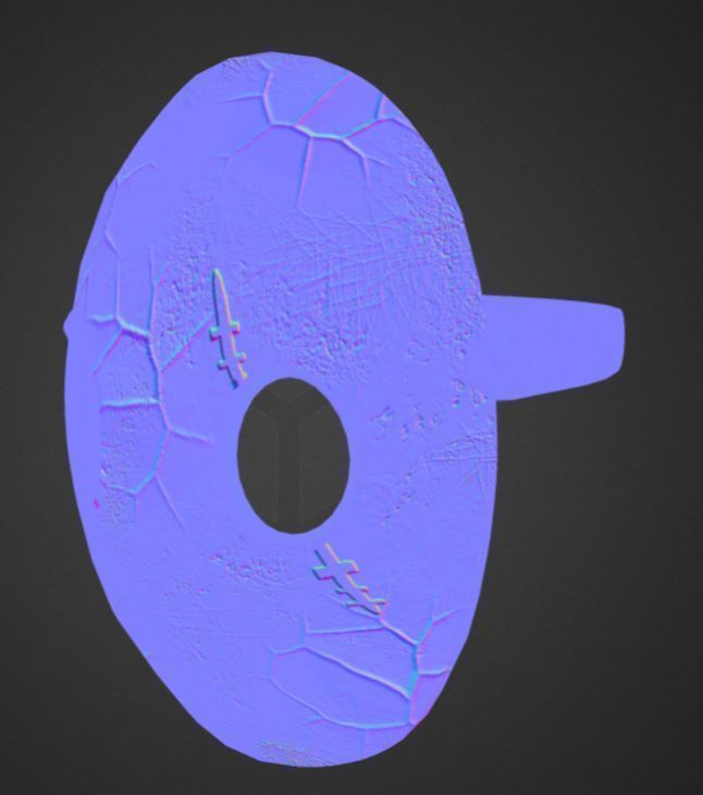 MASK LOW POLY - Game Ready model Low-poly 3D model_15