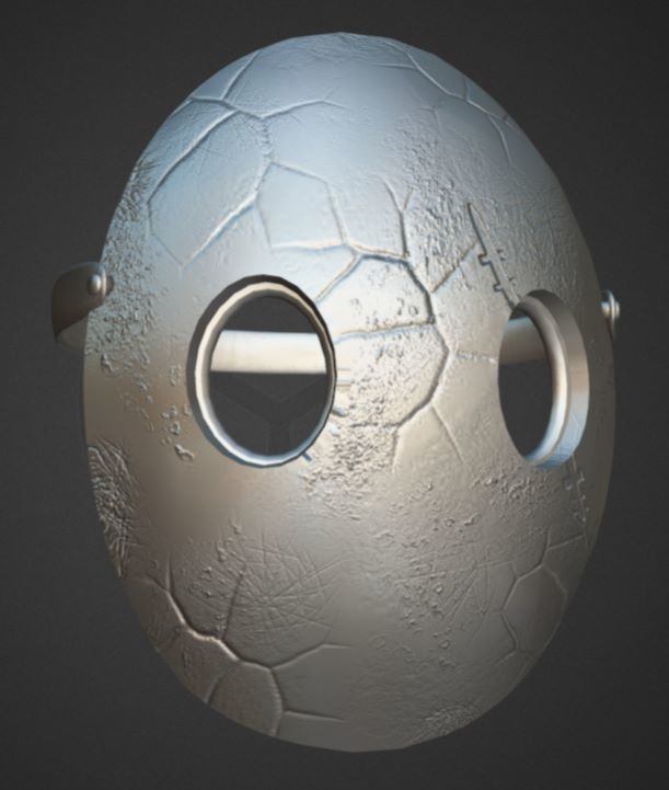 MASK LOW POLY - Game Ready model Low-poly 3D model_5