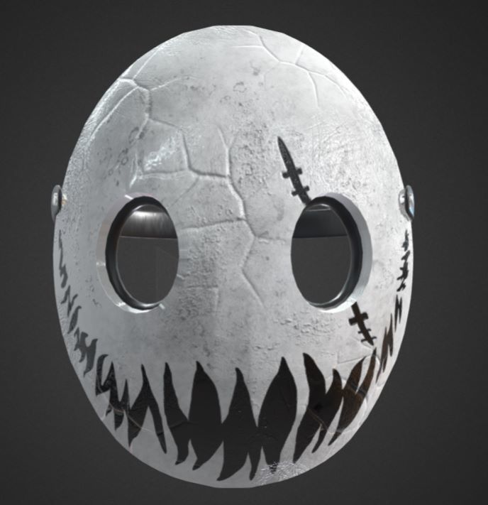 MASK LOW POLY - Game Ready model Low-poly 3D model_16