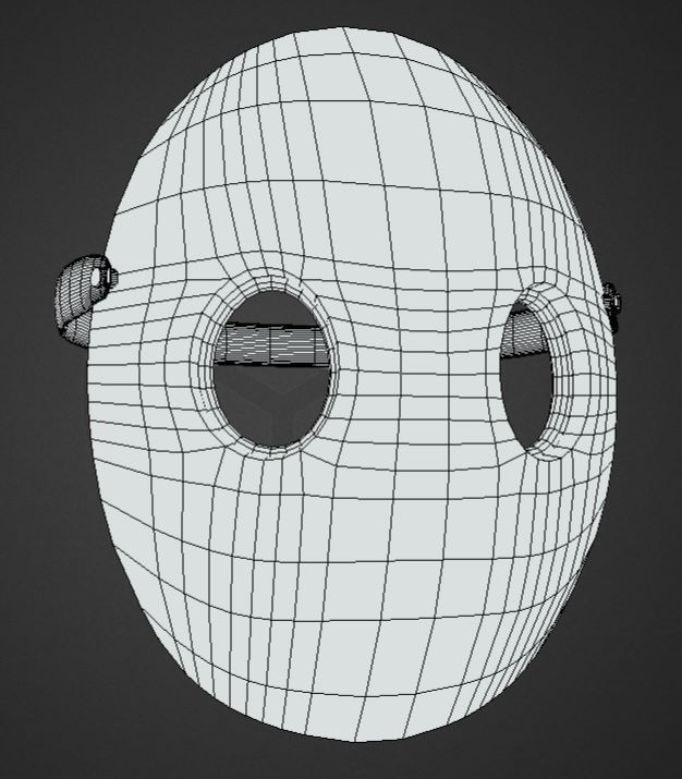 MASK LOW POLY - Game Ready model Low-poly 3D model_7