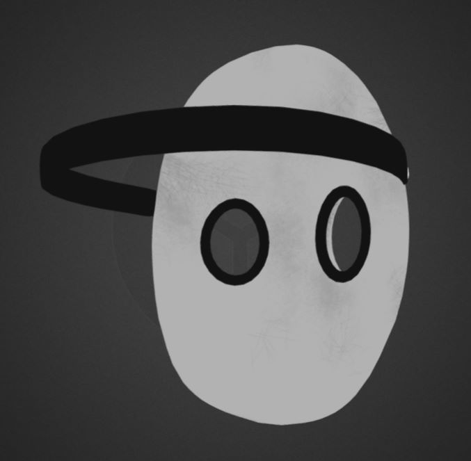 MASK LOW POLY - Game Ready model Low-poly 3D model_11