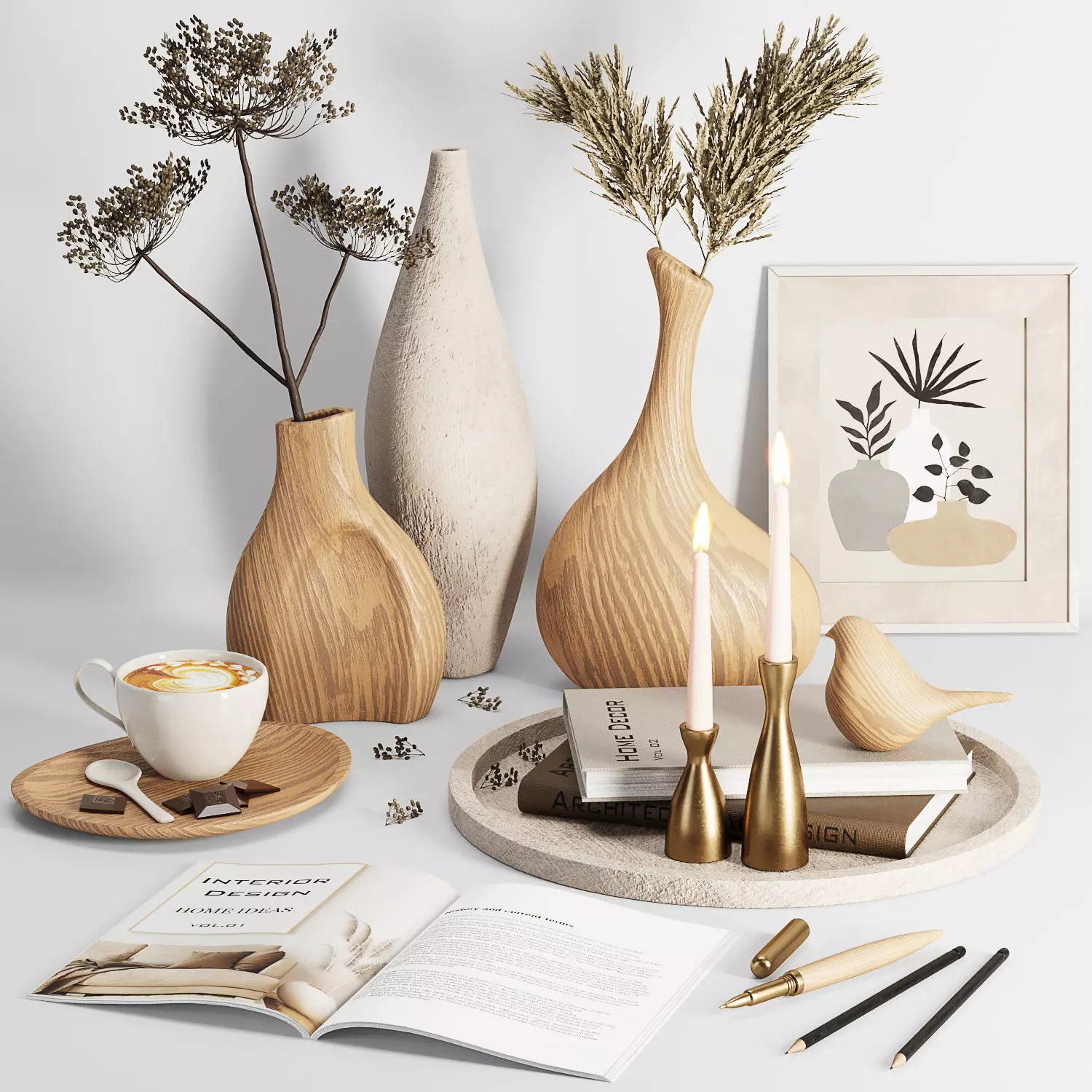 Decorative set 02 3D model