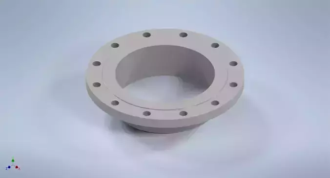 Weld-neck flanges 12 inches ASME-ANSI 3D print model