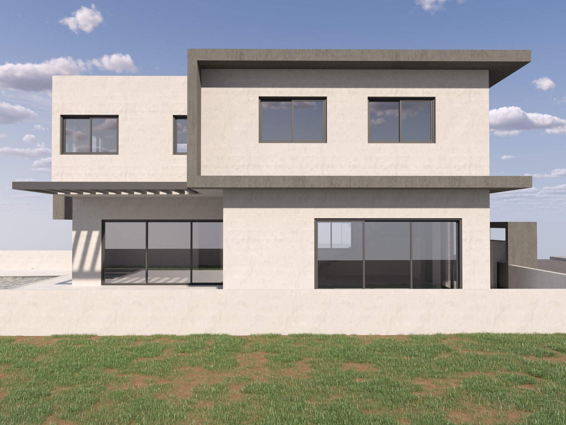 Modern Building 4-3d model Low-poly 3D model_10