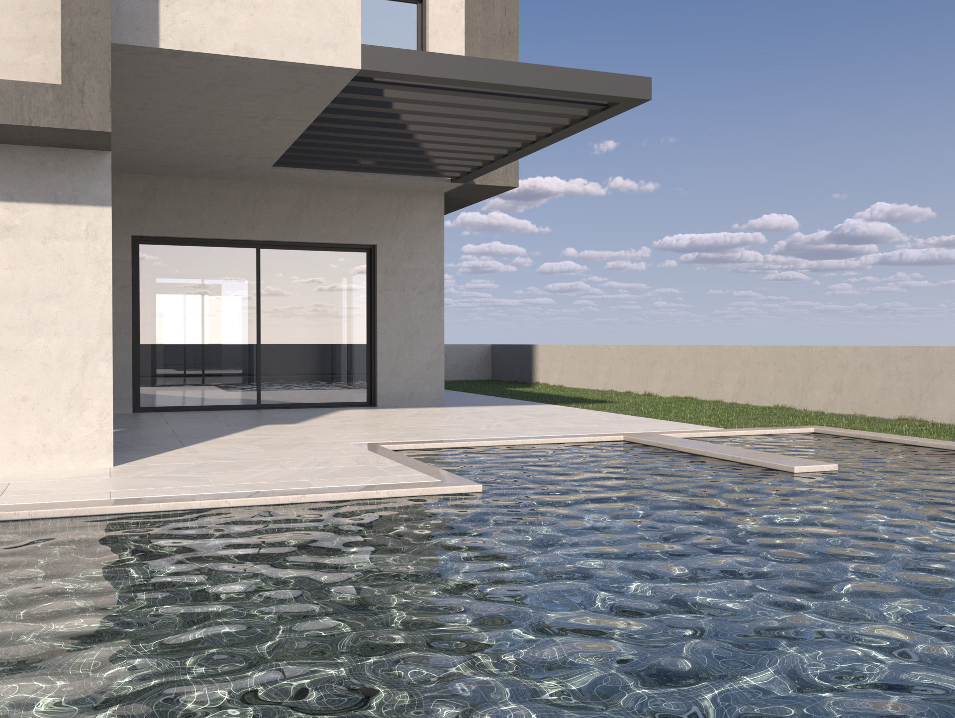 Modern Building 4-3d model Low-poly 3D model_6