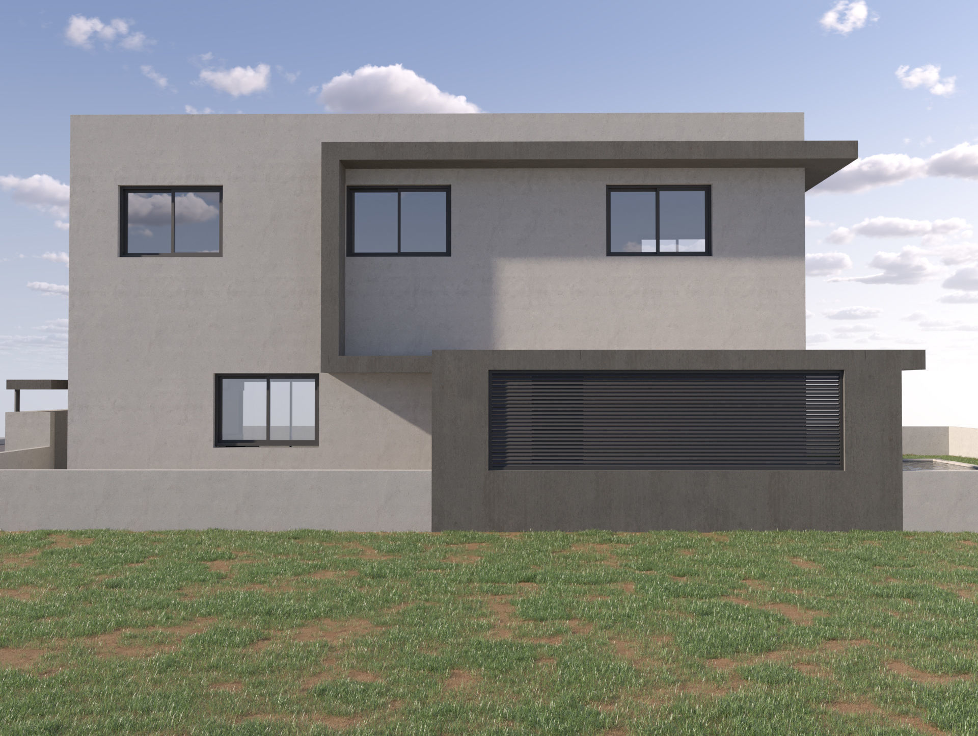 Modern Building 4-3d model Low-poly 3D model_8