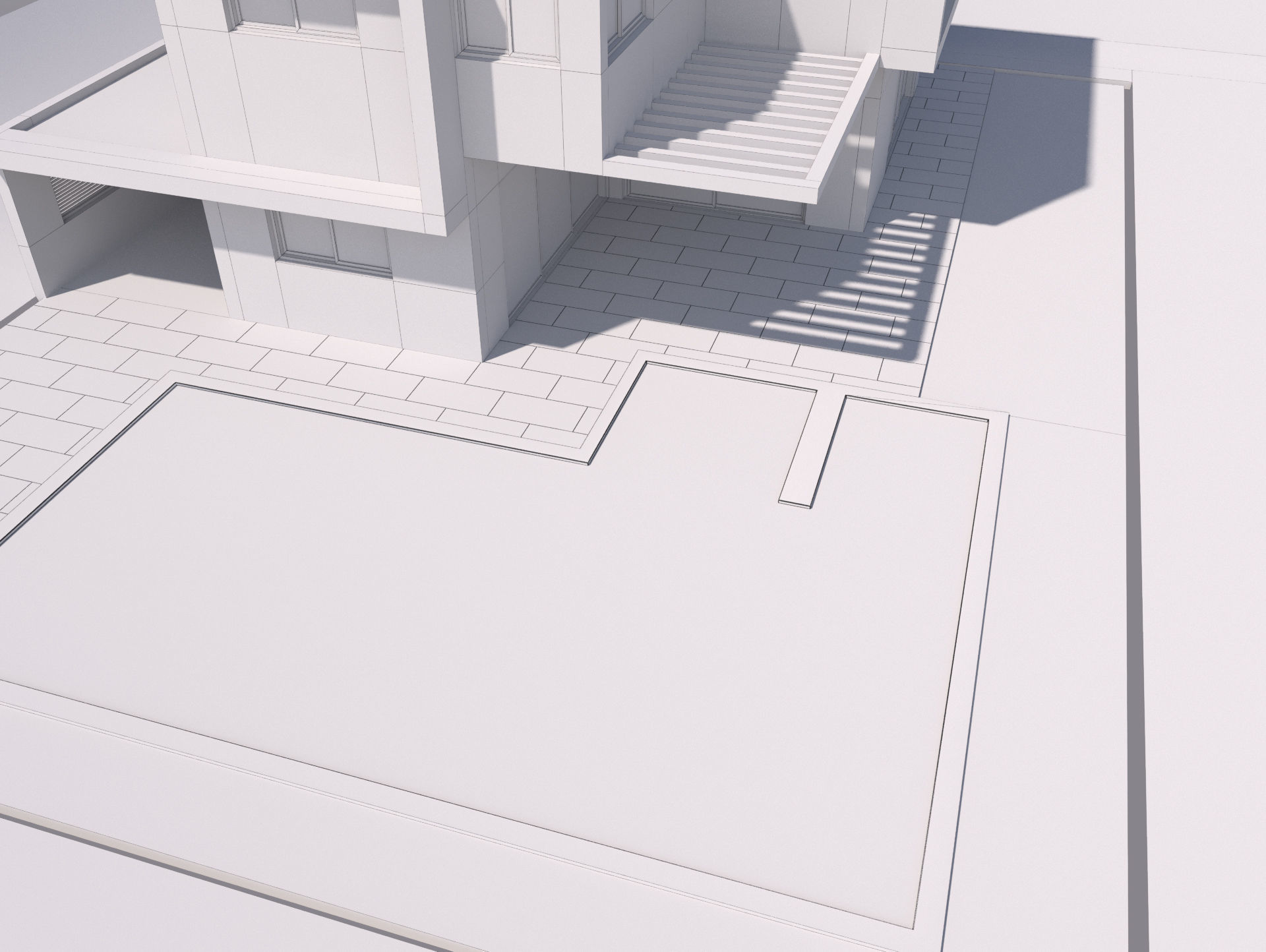 Modern Building 4-3d model Low-poly 3D model_16