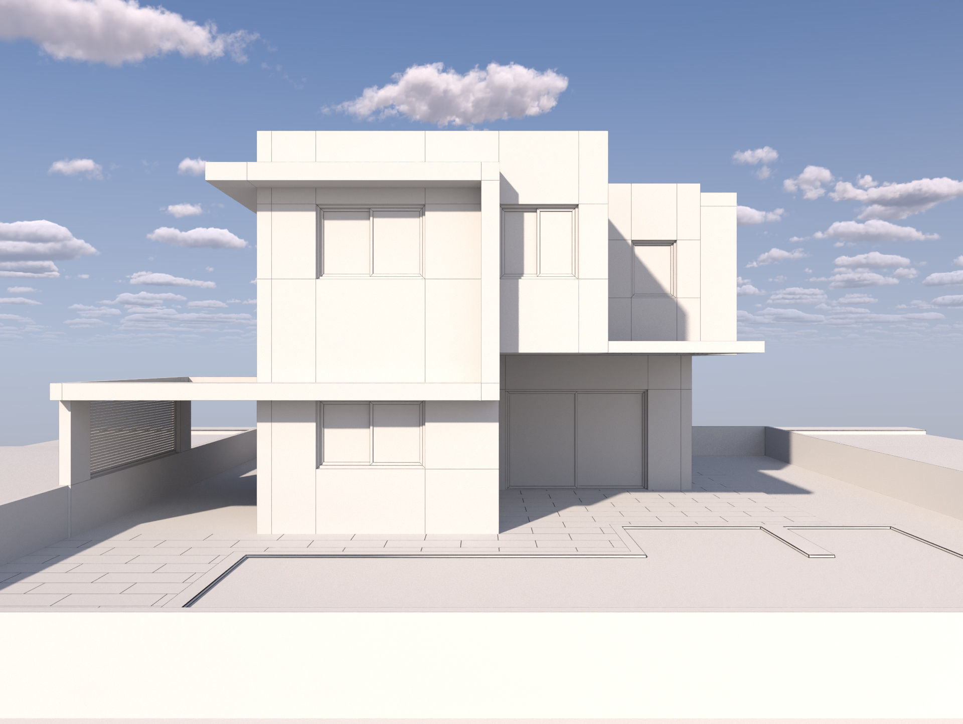 Modern Building 4-3d model Low-poly 3D model_18