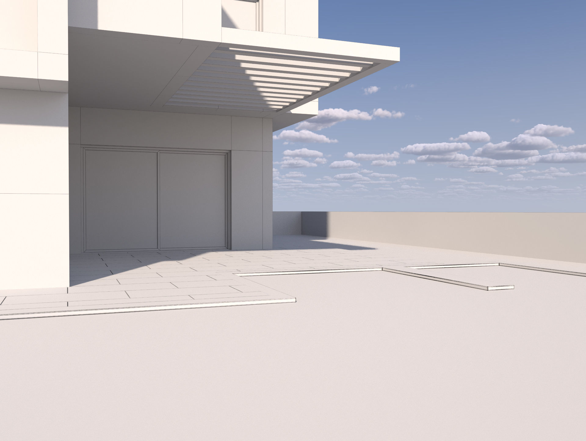 Modern Building 4-3d model Low-poly 3D model_17