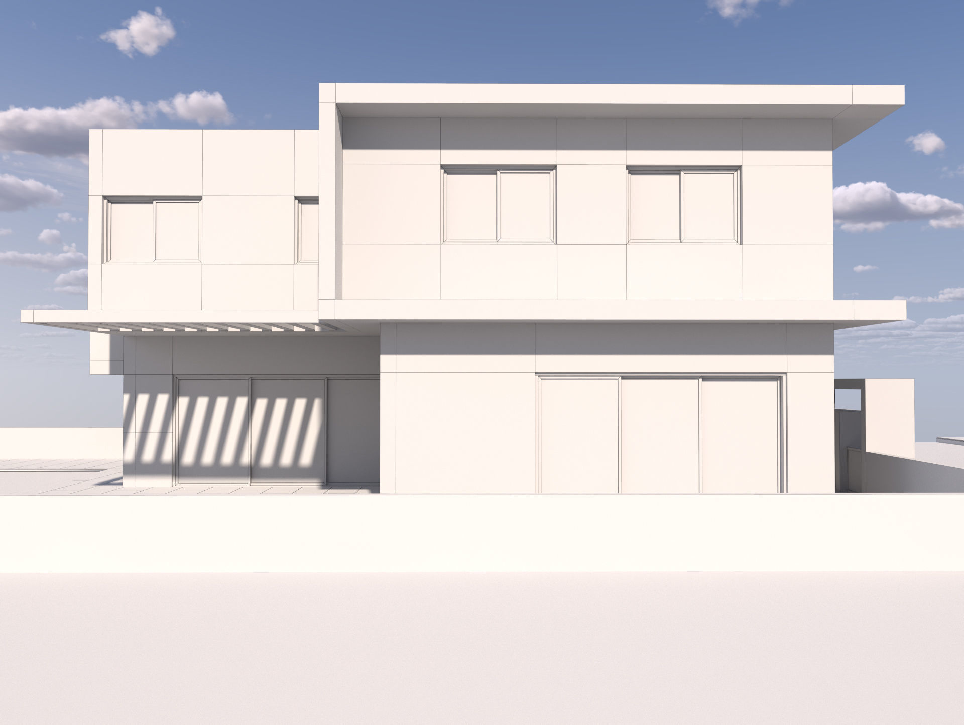 Modern Building 4-3d model Low-poly 3D model_21