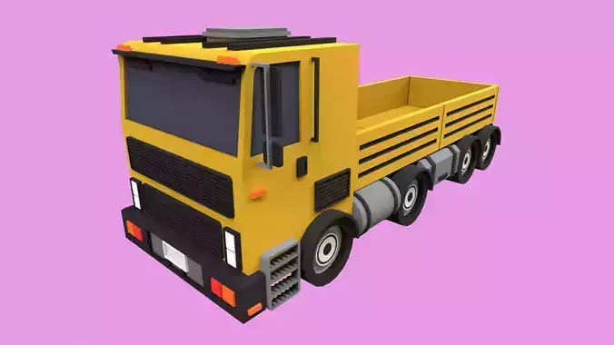 Lowpoly Large Truck