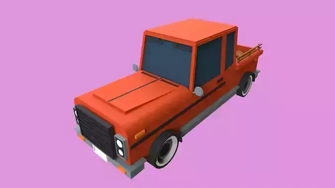 Lowpoly Pickup Truck