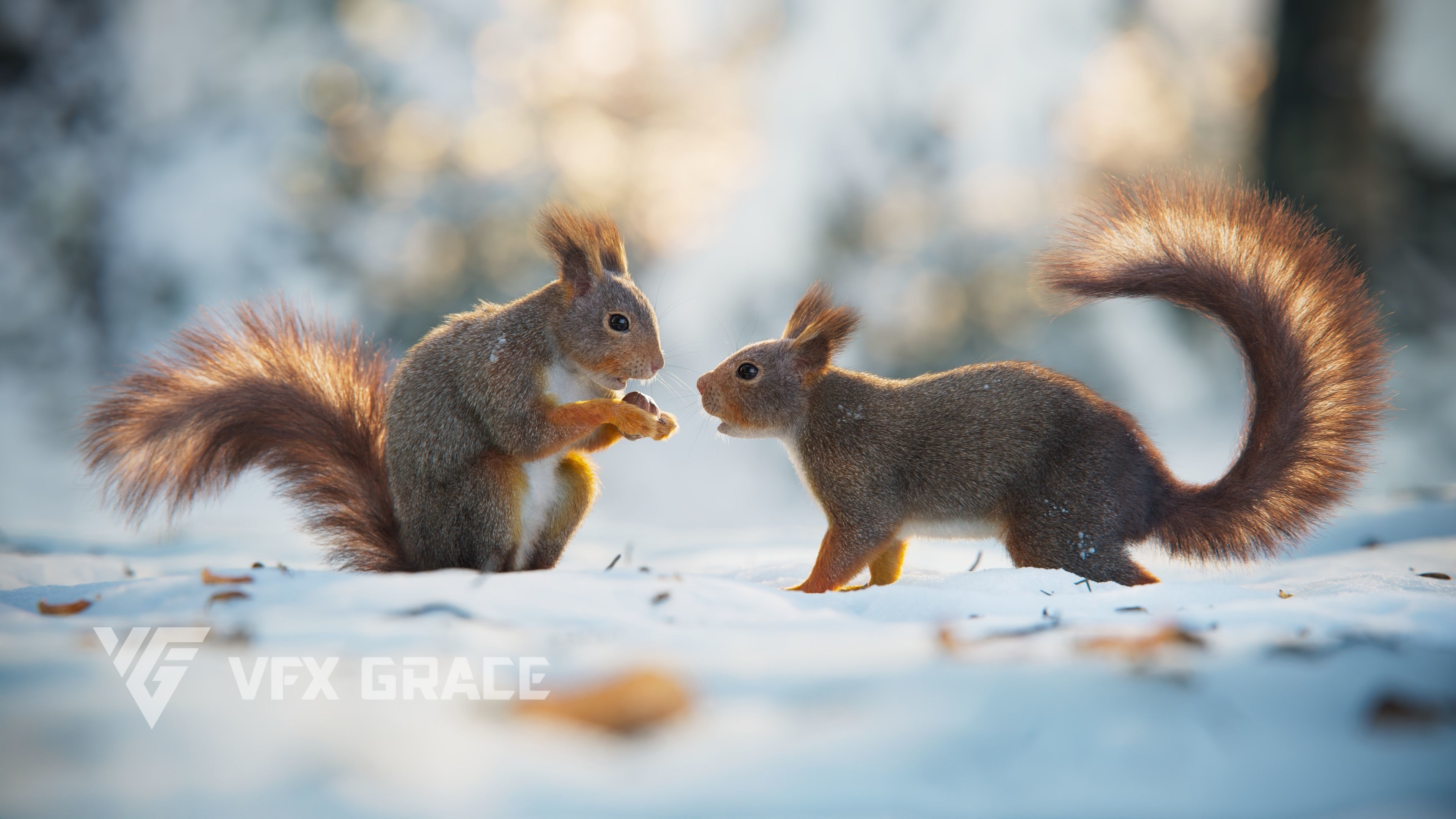RedSquirrel Winter Animated VFX Grace 3D model_9