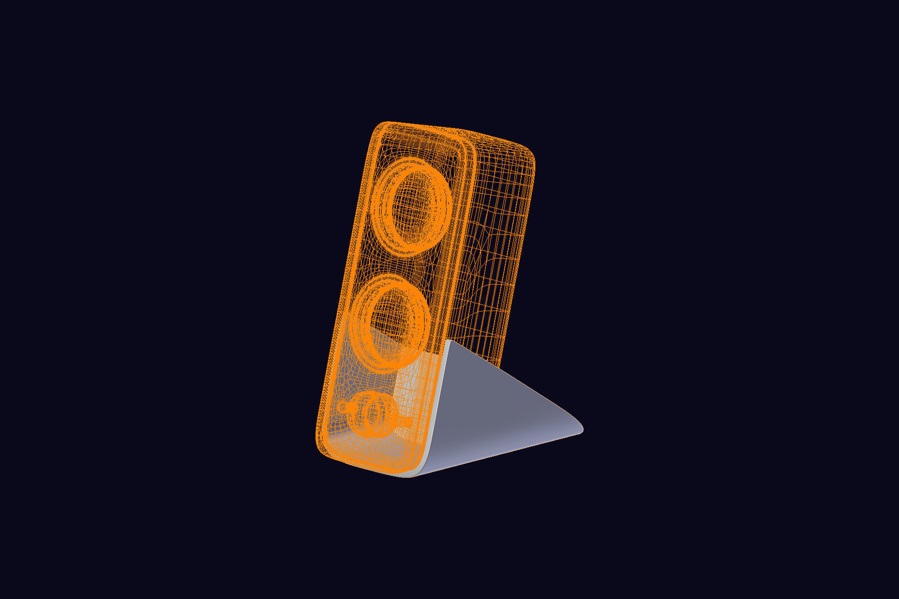 Desktop Speaker 3D model_5