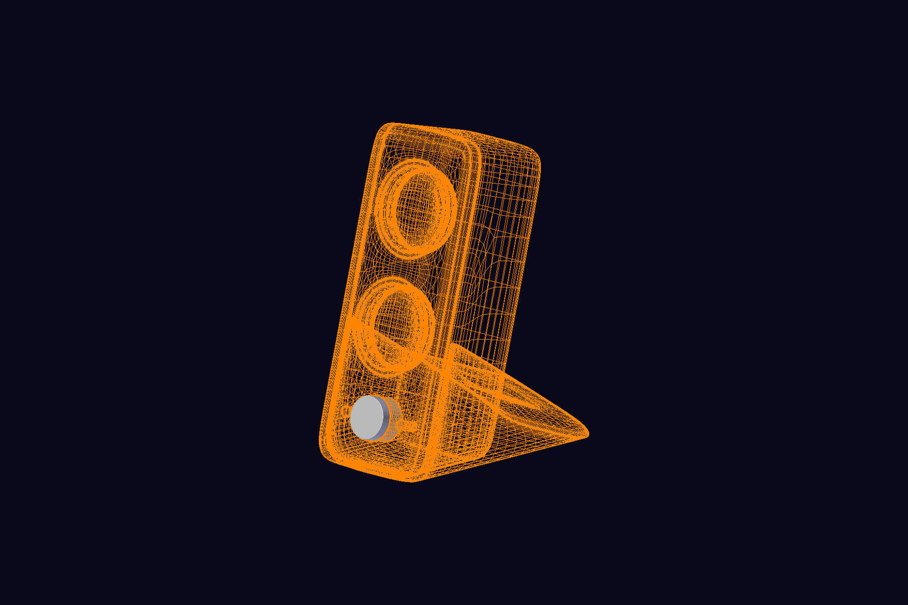 Desktop Speaker 3D model_4
