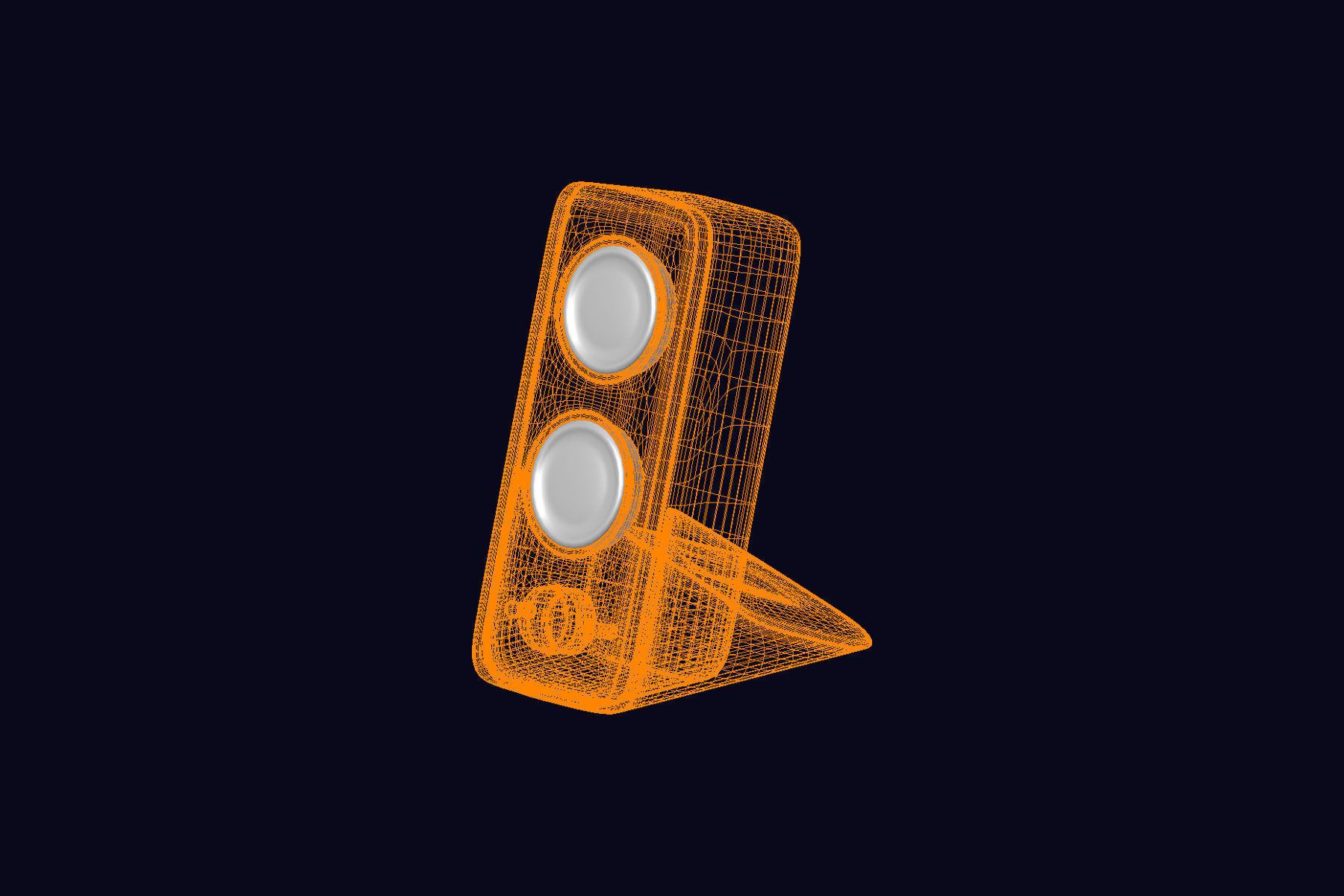 Desktop Speaker 3D model_3