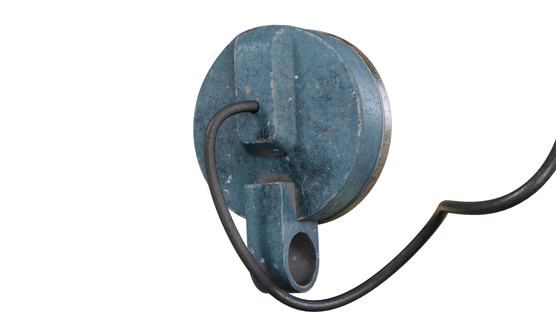 Vintage Industrial Headlight   Game Ready 3D Model  PBR Textured Low-poly 3D model_2