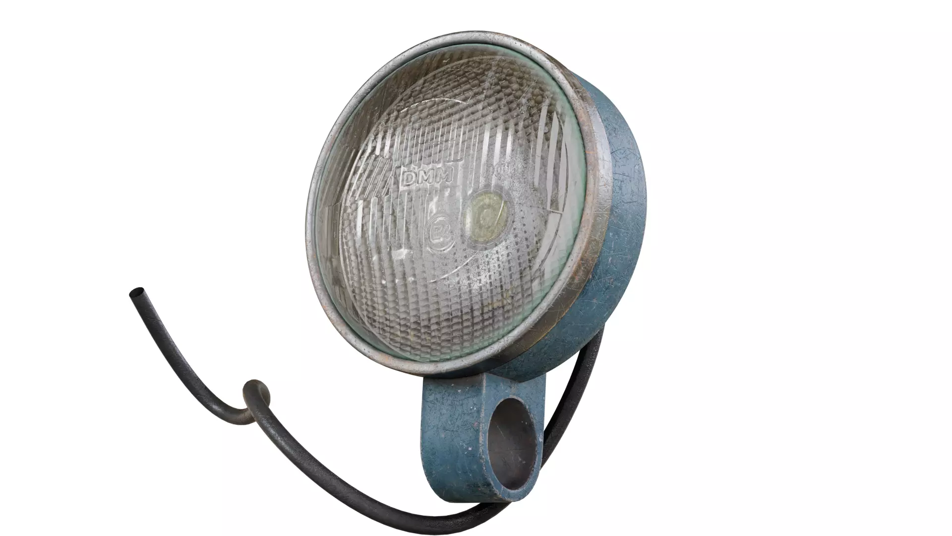 Vintage Industrial Headlight   Game Ready 3D Model  PBR Textured Low-poly 3D model_0