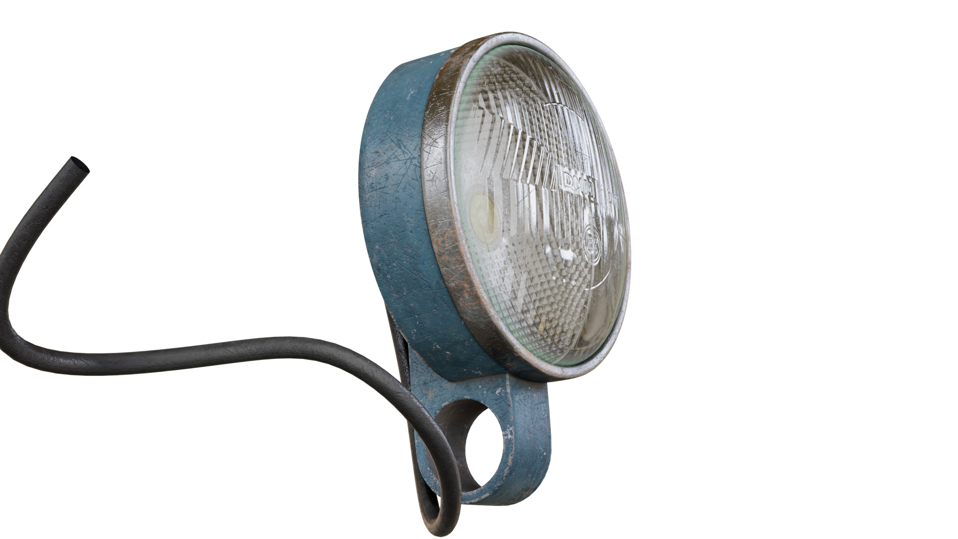 Vintage Industrial Headlight   Game Ready 3D Model  PBR Textured Low-poly 3D model_5