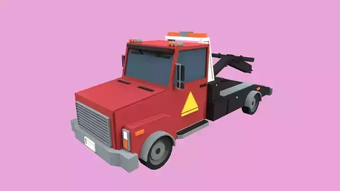 Lowpoly Tow Truck